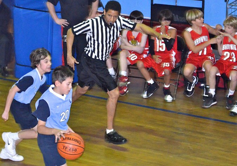 Our officials in action.